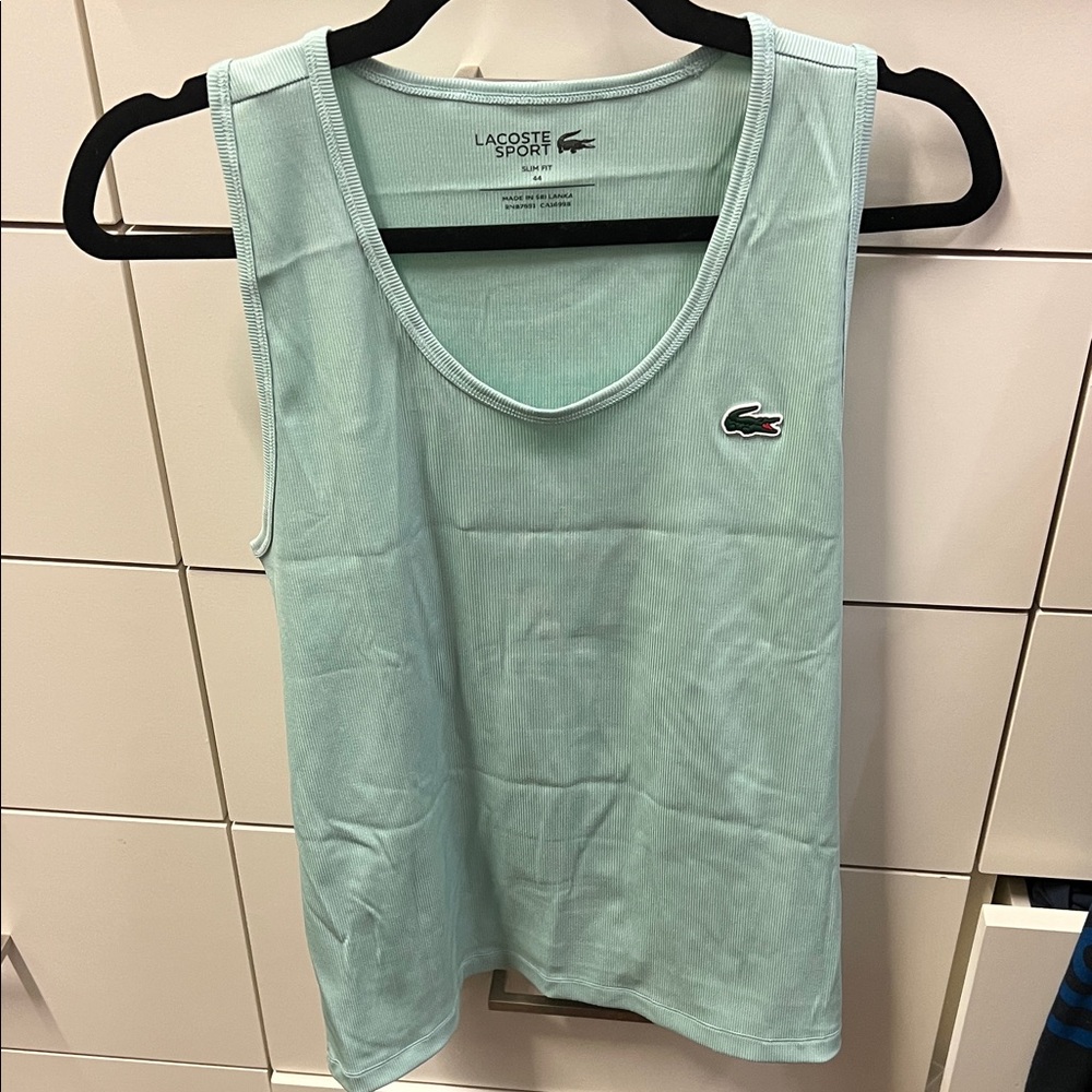 Lacoste Sport Light Green Tank Top
